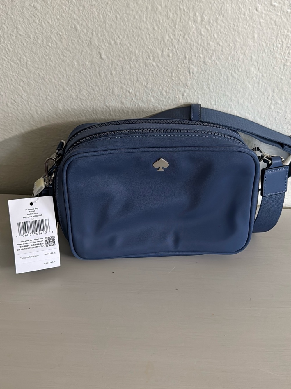 kate spade Navy Blue Compact Crossbody Belt Bag